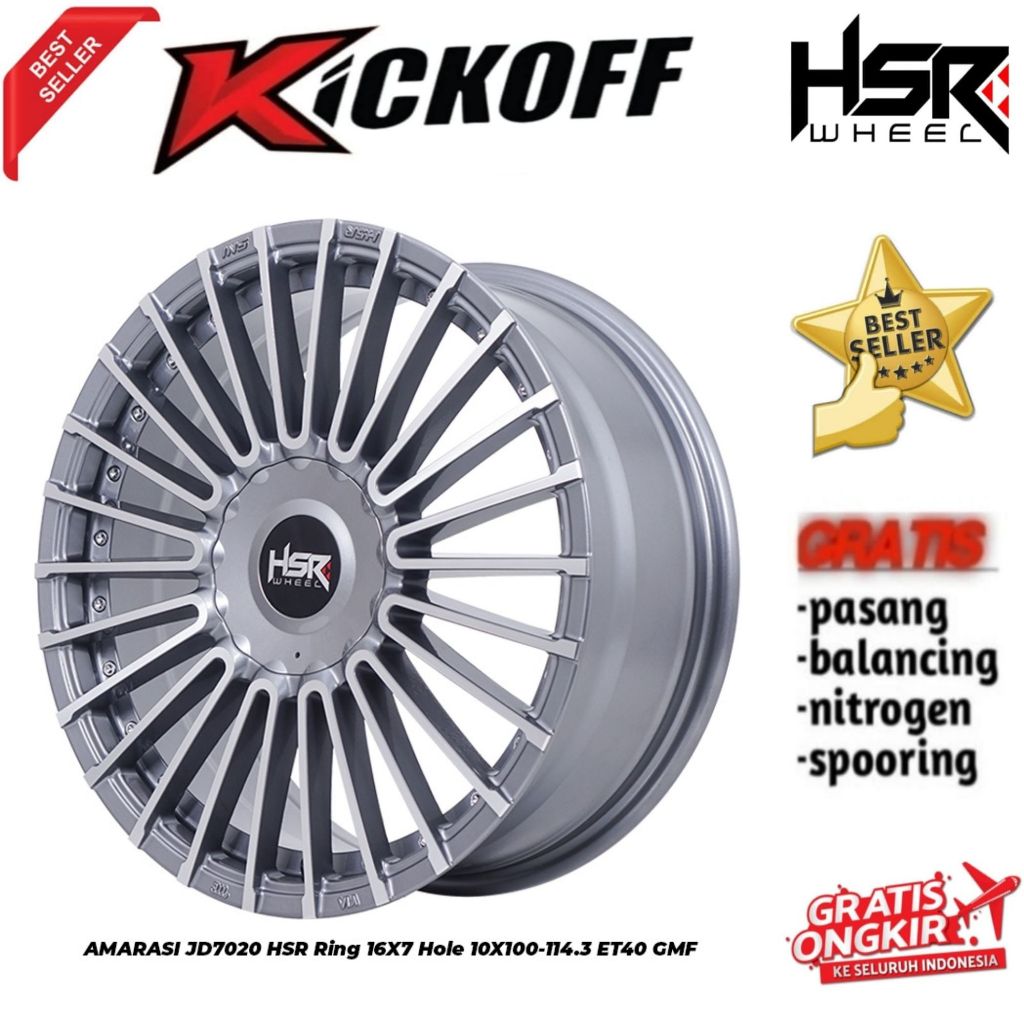 VELG MOBIL RING 16 AMARASI JD7020 HSR 16X7 H10X100-114.3 ET40 GMF