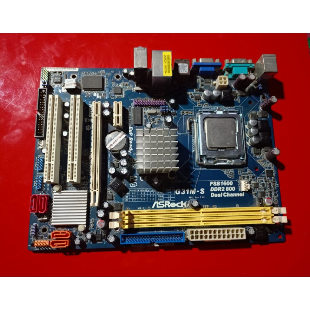 Motherboard PC AsRock G31M + Prossesor RAM DDR2 - Mati Total