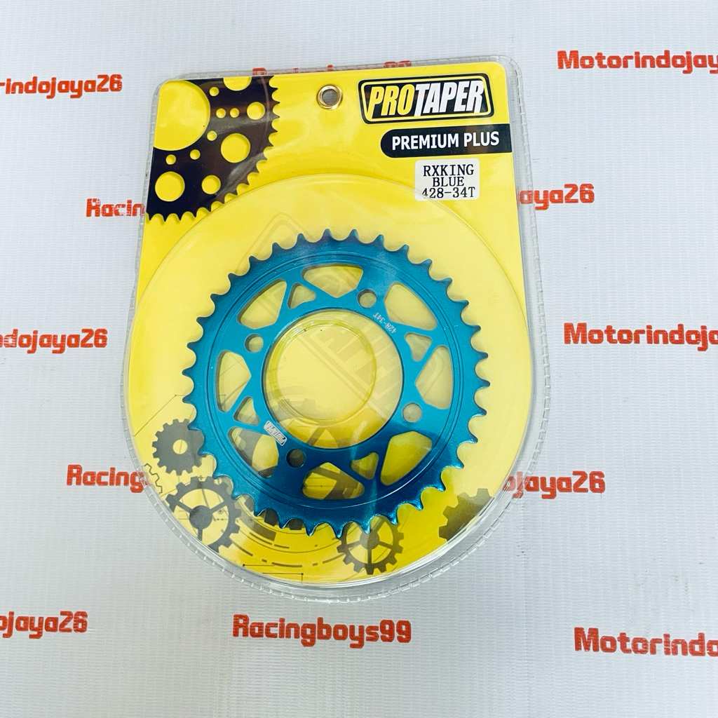 GEAR BELAKANG 428 BIRU JUPITER Z RX KING FIZR VEGA MX LAMA MX NEW PROTAPER RACING