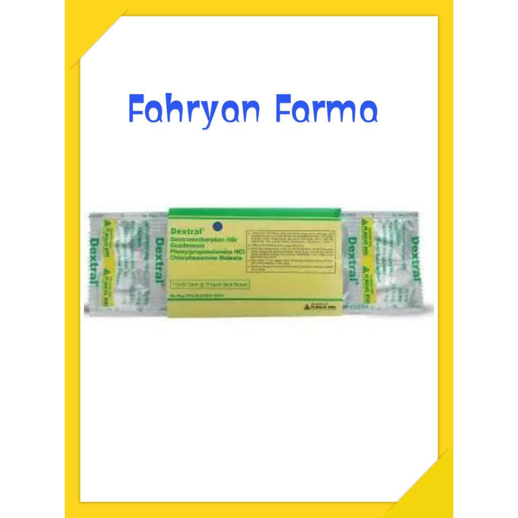 Dextral/Strip/isi 10kaplet, untuk meringankan batuk pilek
