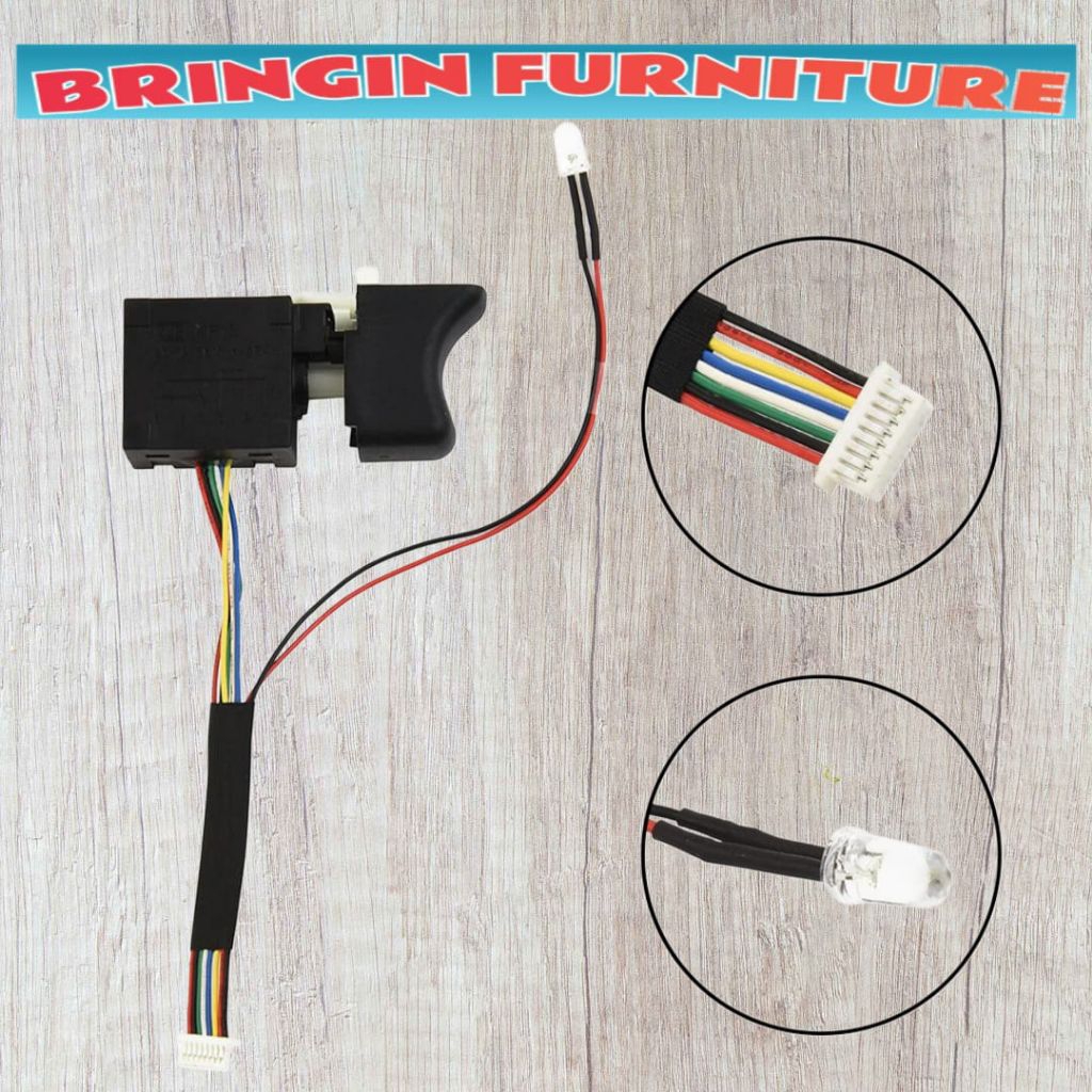 Saklar Trigger Bor Impact wrench Brushless Reaim Ironhoof Monqiqi Saklar Bor Brushless