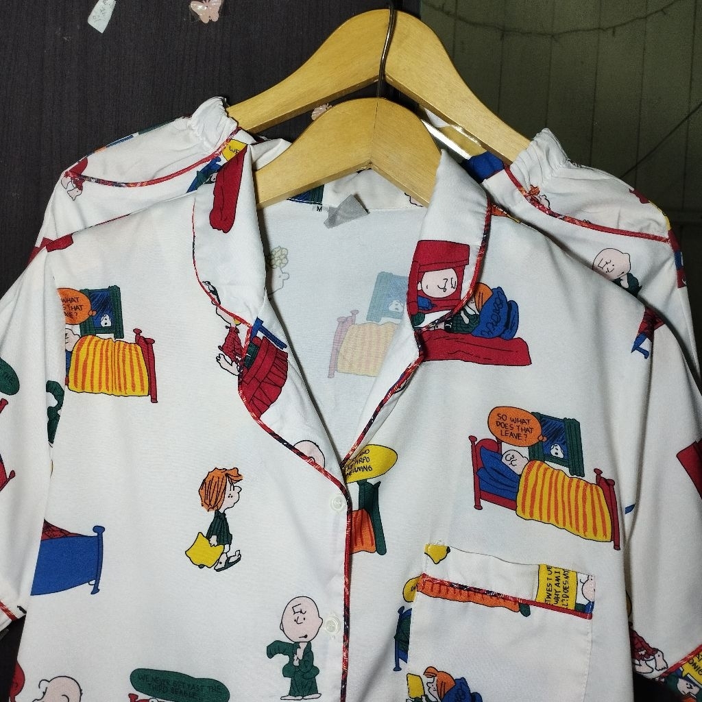 SET PIYAMA PENDEK SNOPI