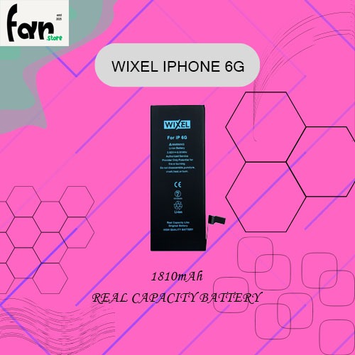 WIXEL BATRE Double Power Handphone Ori Iphone 6 6G Batre Batrai Battery Dual Double Power HP Apple I