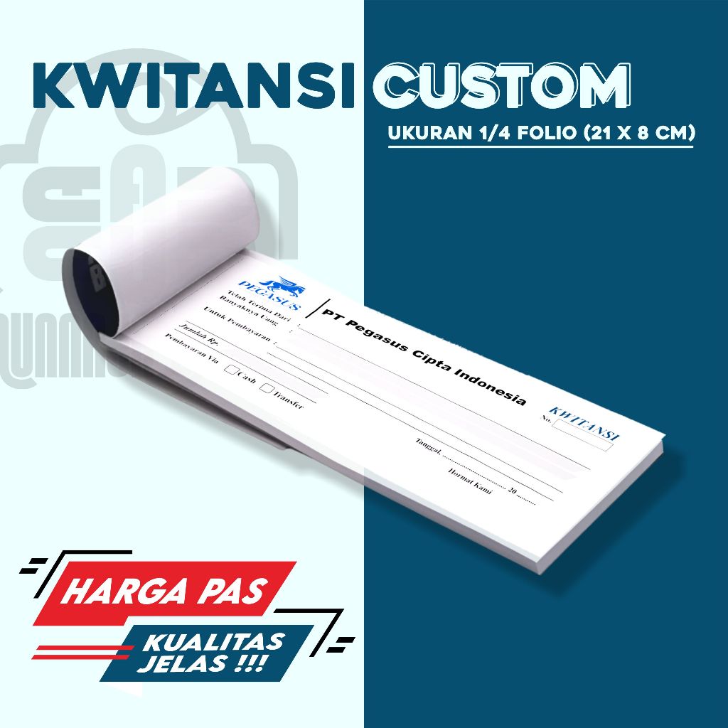 kwitansi custom, kwitansi pembayaran, cetak kwitansi custom