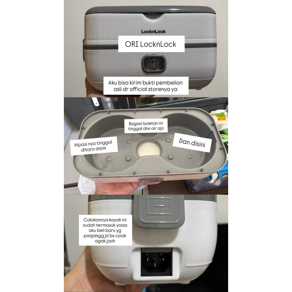 Preloved Electric Lunch Box (Hanya Alat Pemanasnya saja)