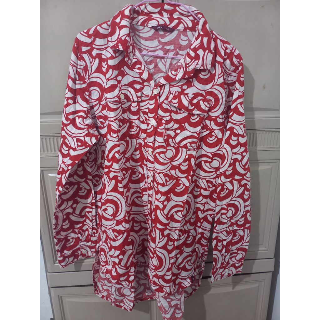 ready| kemeja tunik motif (Brand AKO)| brand new