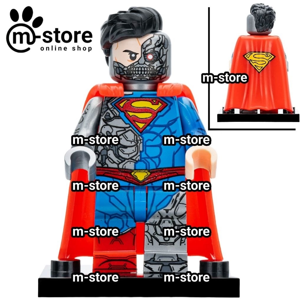 mainan kreatif edukatif karakter cyborg superman