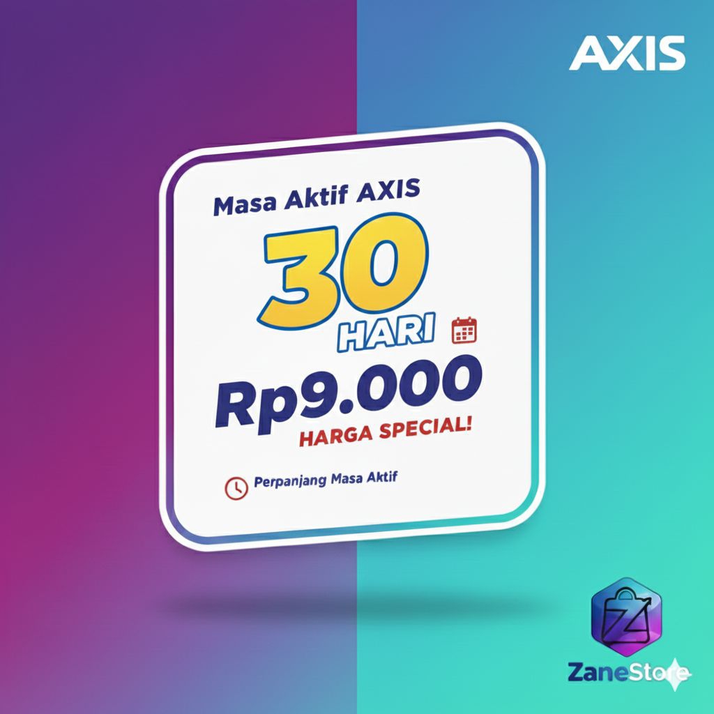 Perpanjang Masa Aktif AXIS | 9.000