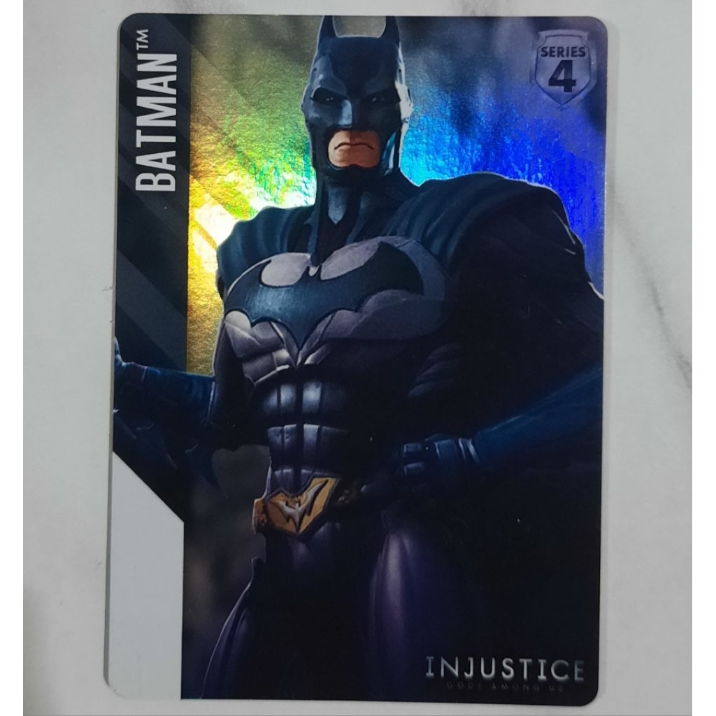 Kartu Injustice Batman Holo foil gold star series 4 dc