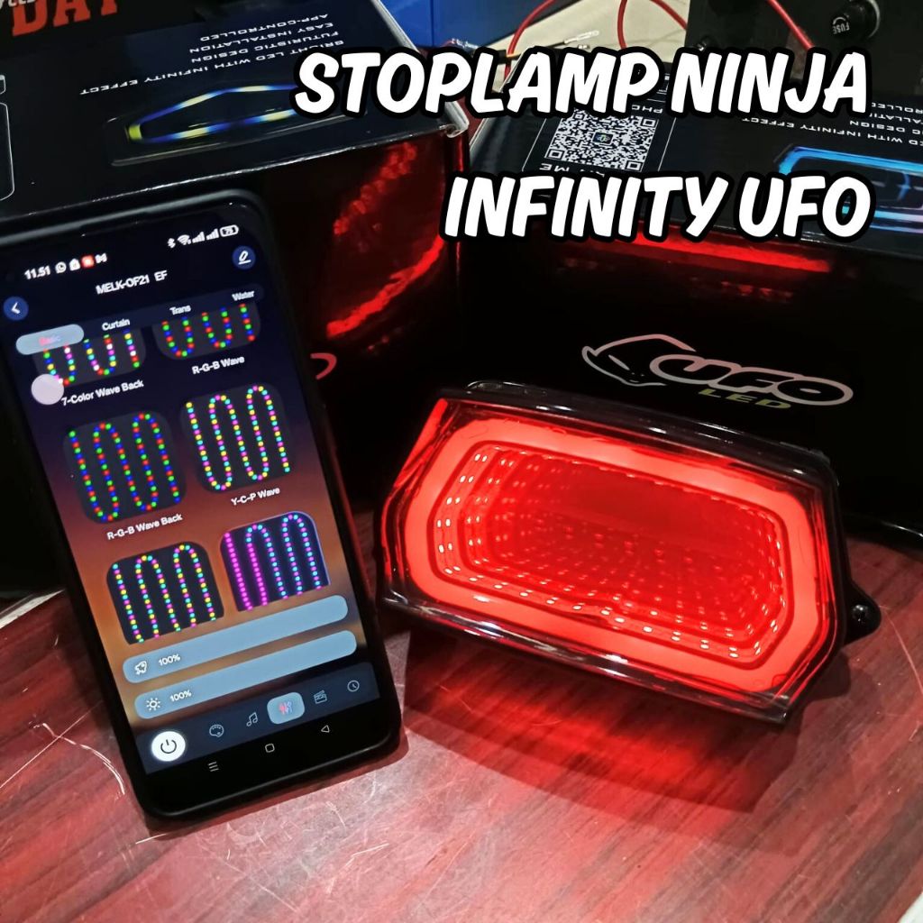 LAMPU STOP NINJA STOPLAMP BELAKAN NINJA SS R INFINITY UFO APP HP