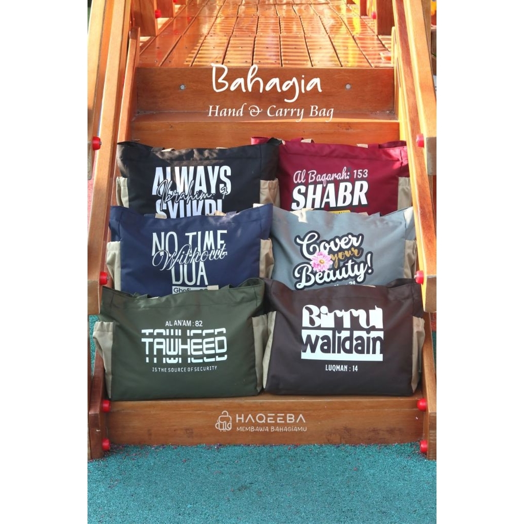 Bahagia Hand & Carry Bag By Haqeeba/bag kekinian/Bag Big/Bag Small