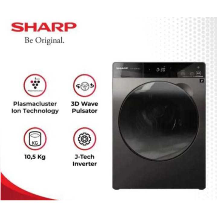 Mesin Cuci Front Loading SHARP ES-FL1410DPX (Unit Eksdisplay)