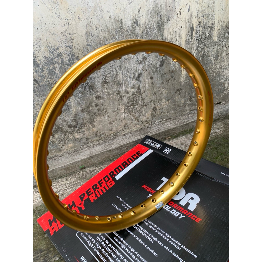 VELG PELEK TDR U SHAPE 140 RING 17 GOLD EMAS ORIGINAL TDR