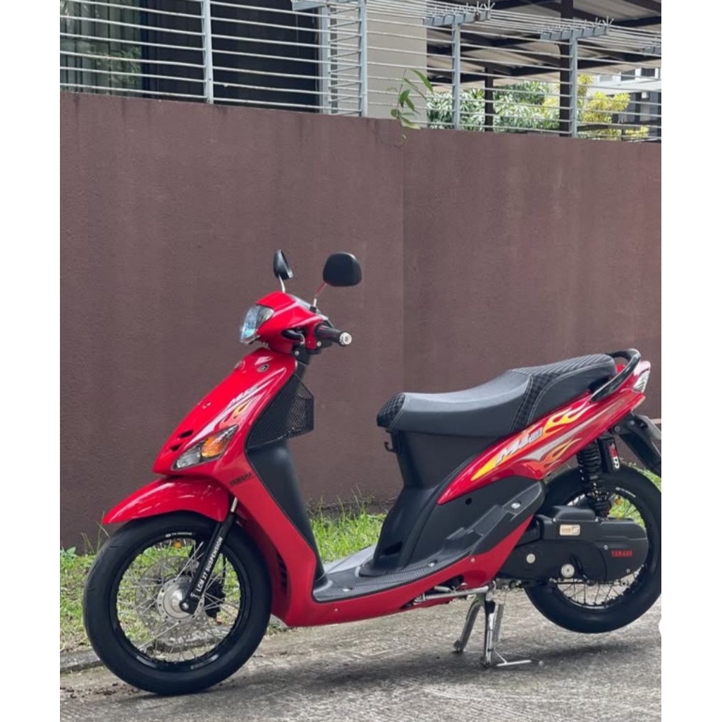 Jok Mio Sporty/Smile Dua Tingkat Mbtech Kombinasi Catur Carbon 3D _ Jok Mio Sporty/Smile