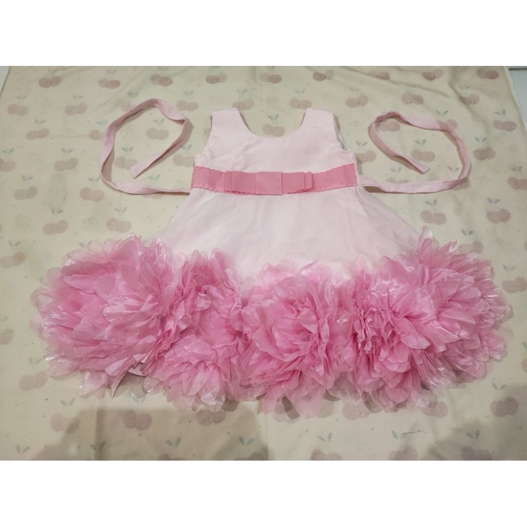 Dress Anak ukuran 1 Tahun Brithday Princess Sesuai gbr PL