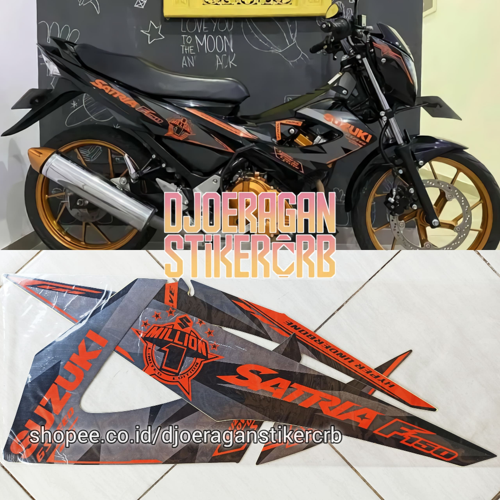 Stiker Striping Suzuki Satria Fu 2014 Special Edition 1million Satria SE 2014 Facelift