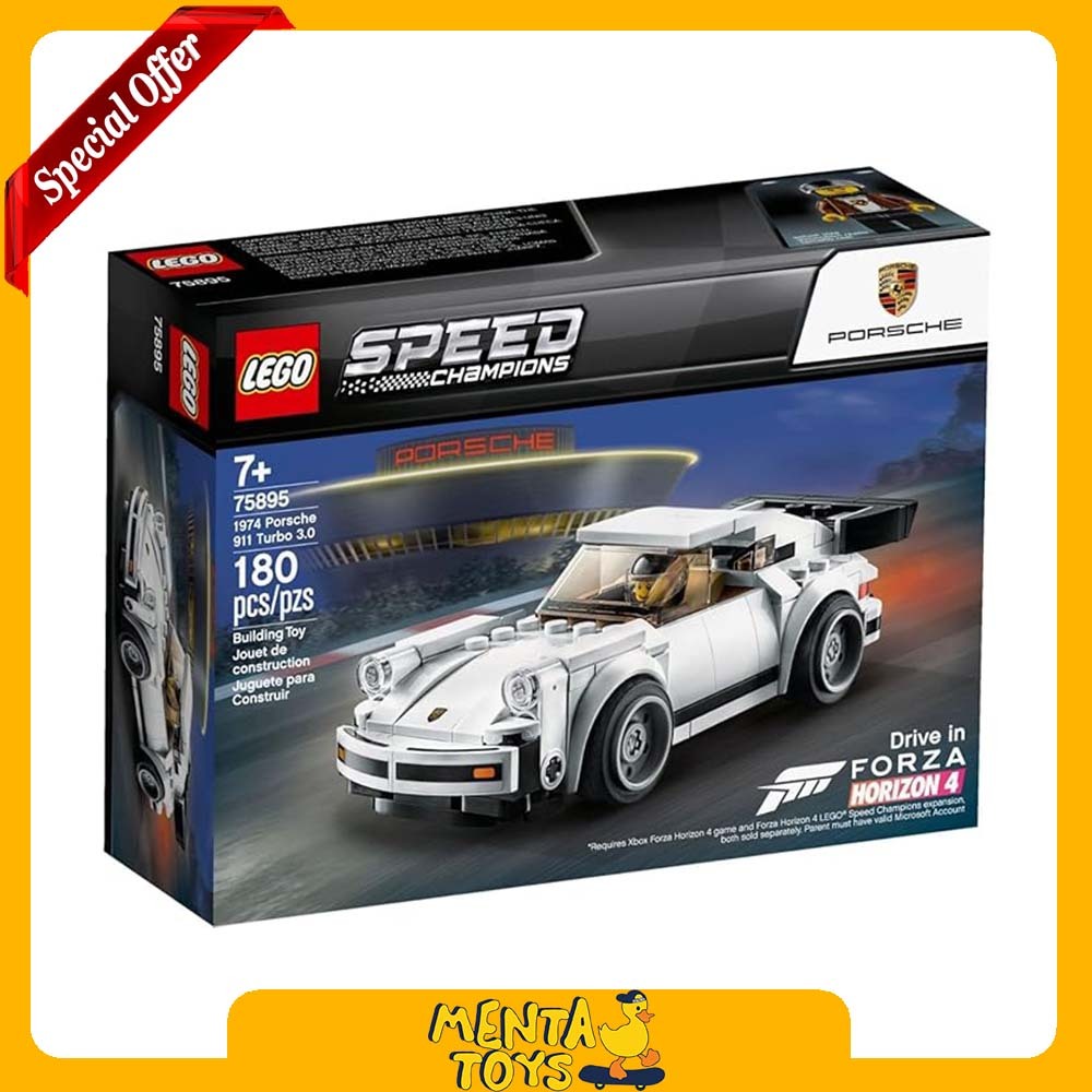 (BAD BOX) LEGO 75895 Speed Champions 1974 Porsche 911 Turbo 3.0 Mobil Mainan Ori