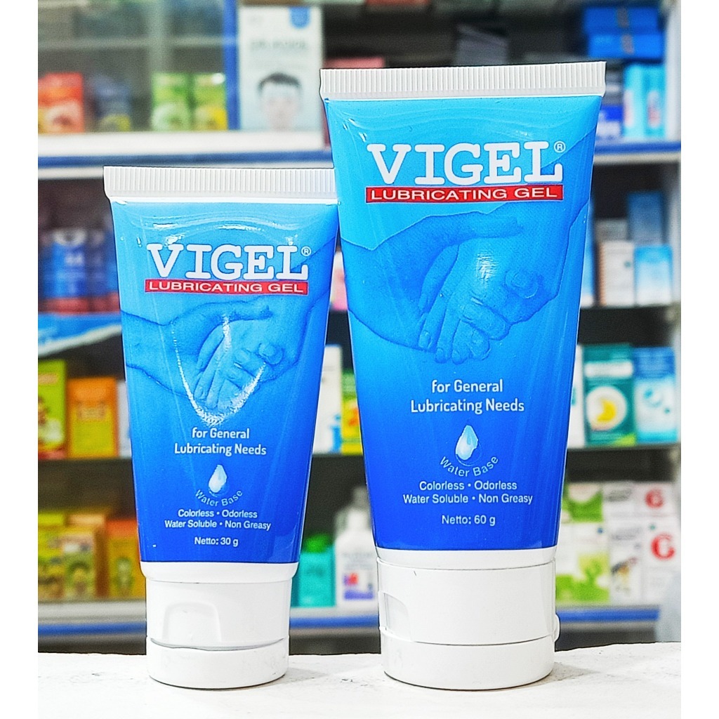 [PRIVASI AMAN] VIGEL LUBRICATING (GEL 30GR & 60GR) ISI 12 PCS - PELUMAS/PELICIN UNTUK KONDOM