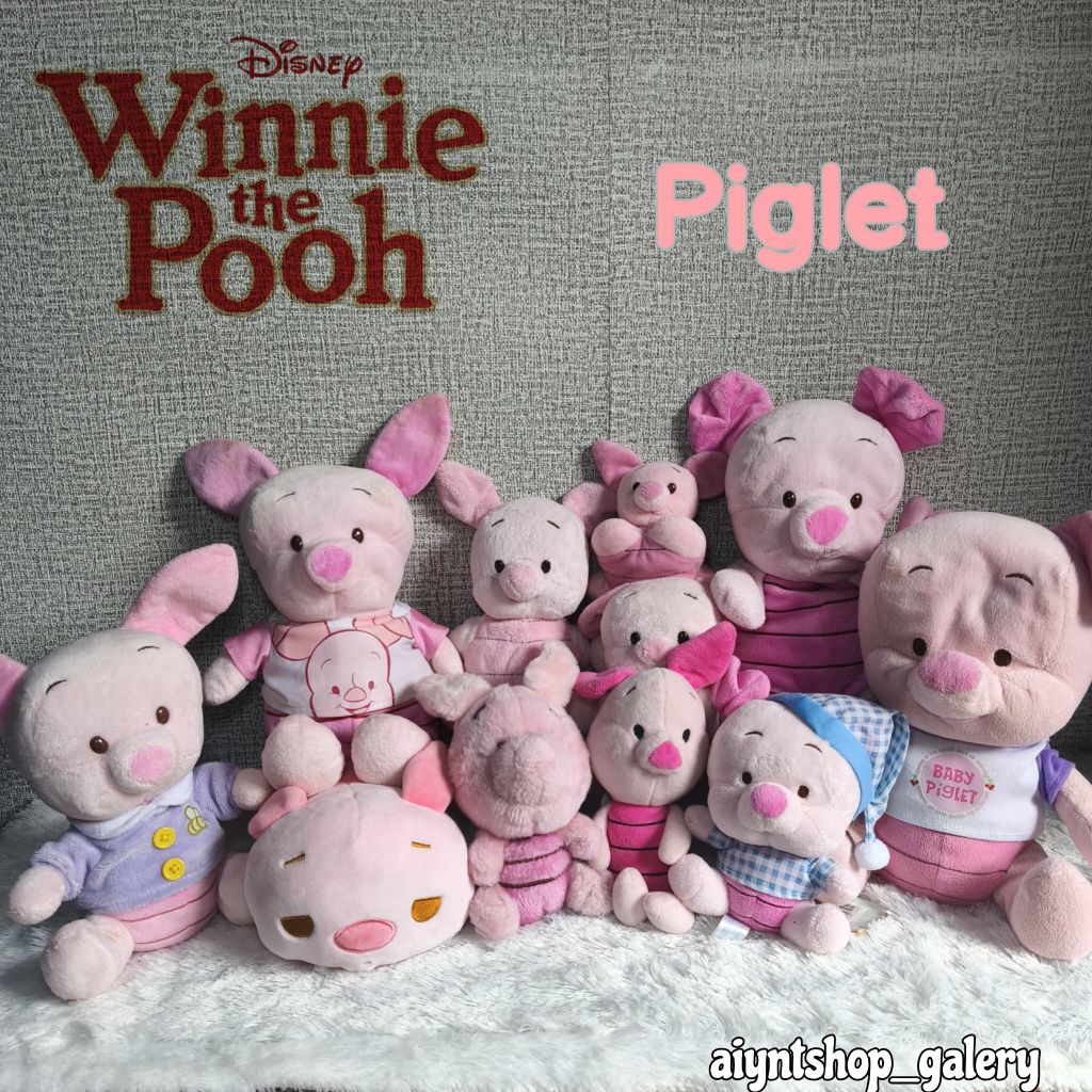 Boneka piglet teman winnie the pooh. boneka piglet