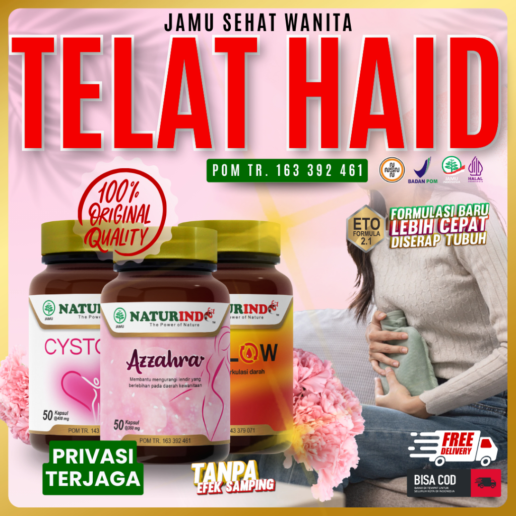 Obat Telat Datang Bulan Melancarkan Haid Tidak Teratur Nyeri Haid Menstruasi PCOS Telat Datang Bulan