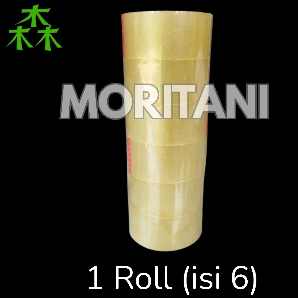 Lakban Bening 1 Roll Isi 6