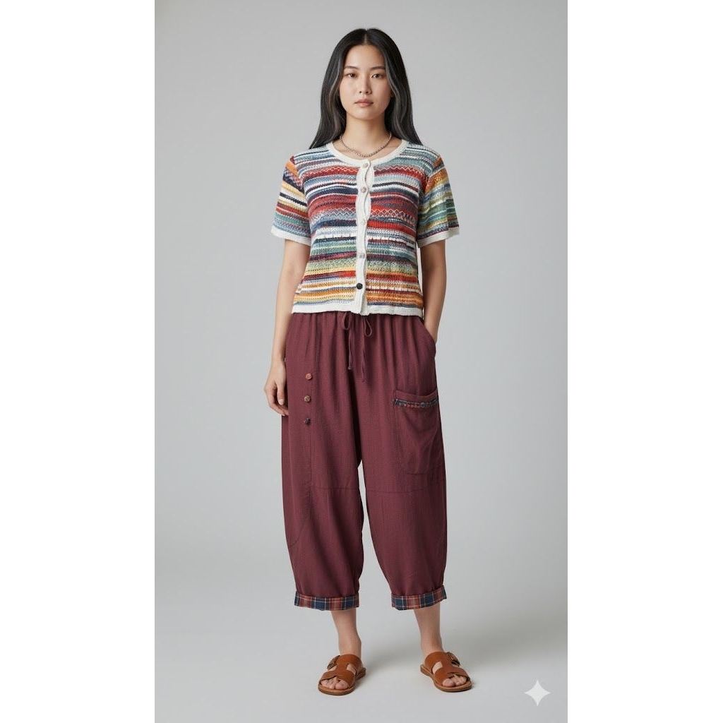 Celana panjang bahan/Celana wanita