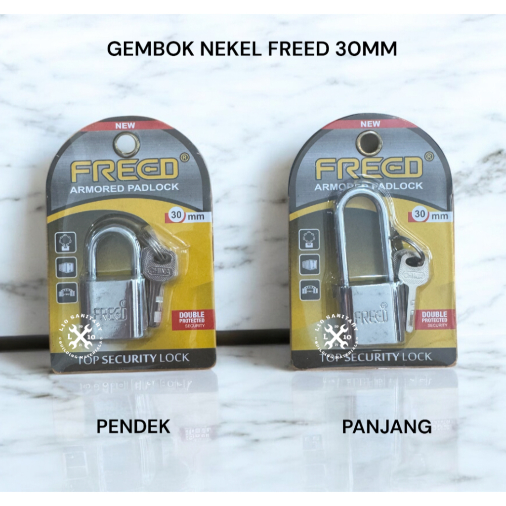Gembok Nekel FREED 30 Panjang / Gembok Besi 30mm Panjang FREED