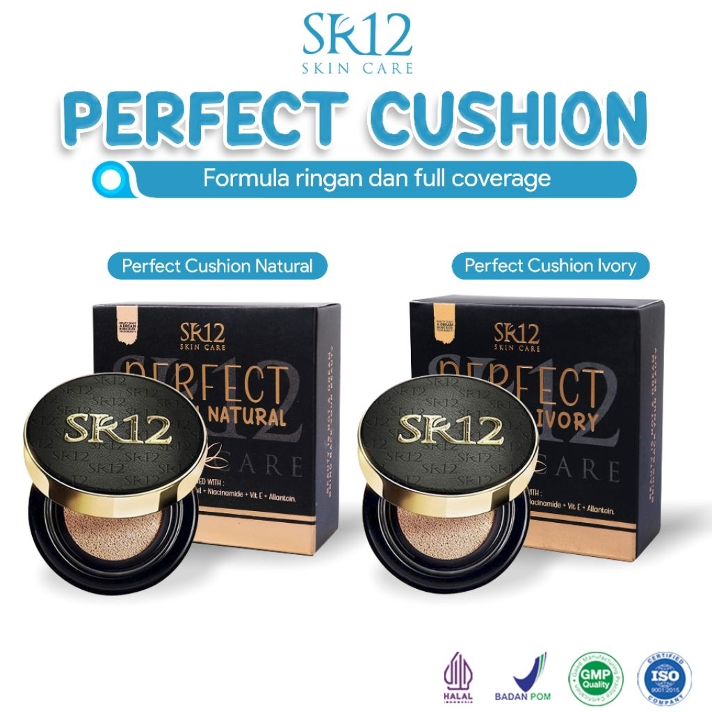 Bedak Basah Perfect Cushion sr12 – Makeup Natural & Smooth Perfect Cushion – Flawless, Ringan & Taha