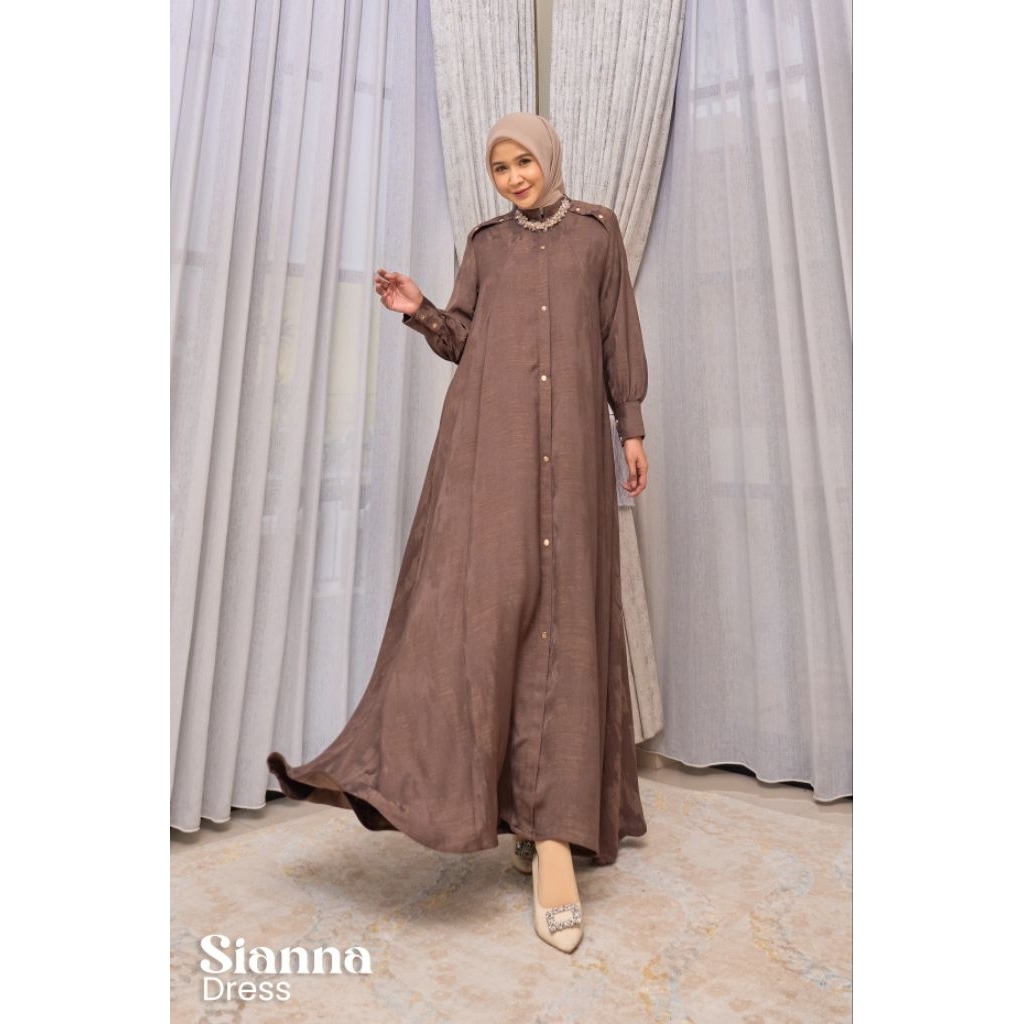 SIANNA DRESS BY MAREVI ORIGINAL gamis premium