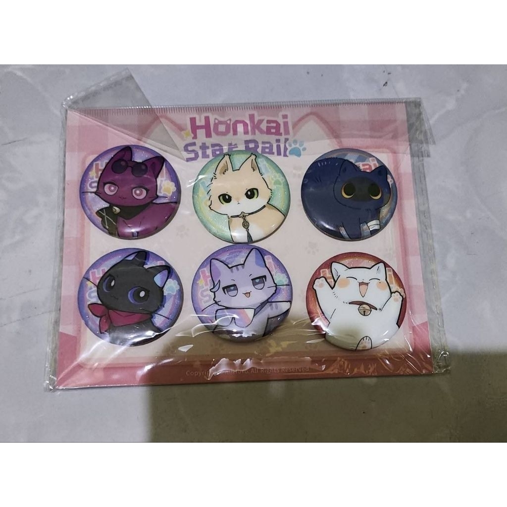 SET BADGE PIN HONKAI STAR RAIL CAT