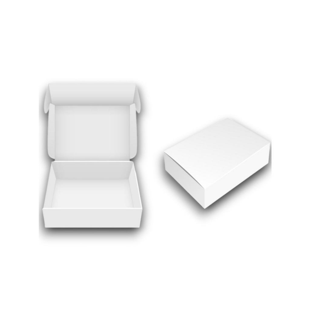 Paper Lunch Box Polos Ivory Lembaran Size M & L Full Laminasi Murah / Lunch Box Ivory Putih