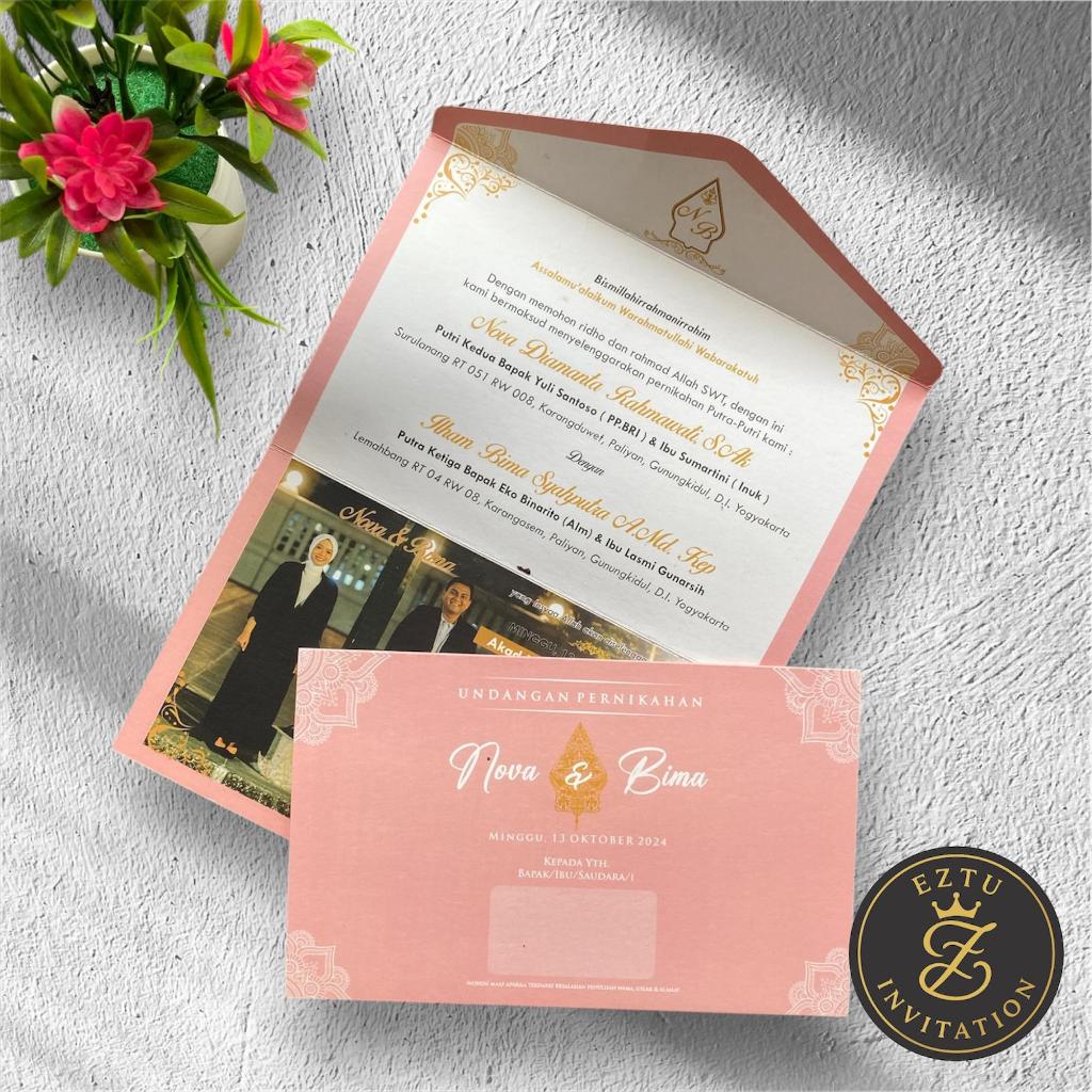 (BISA ORDER 50 PCS) UNDANGAN PERNIKAHAN SEMI AMPLOP GLOSY