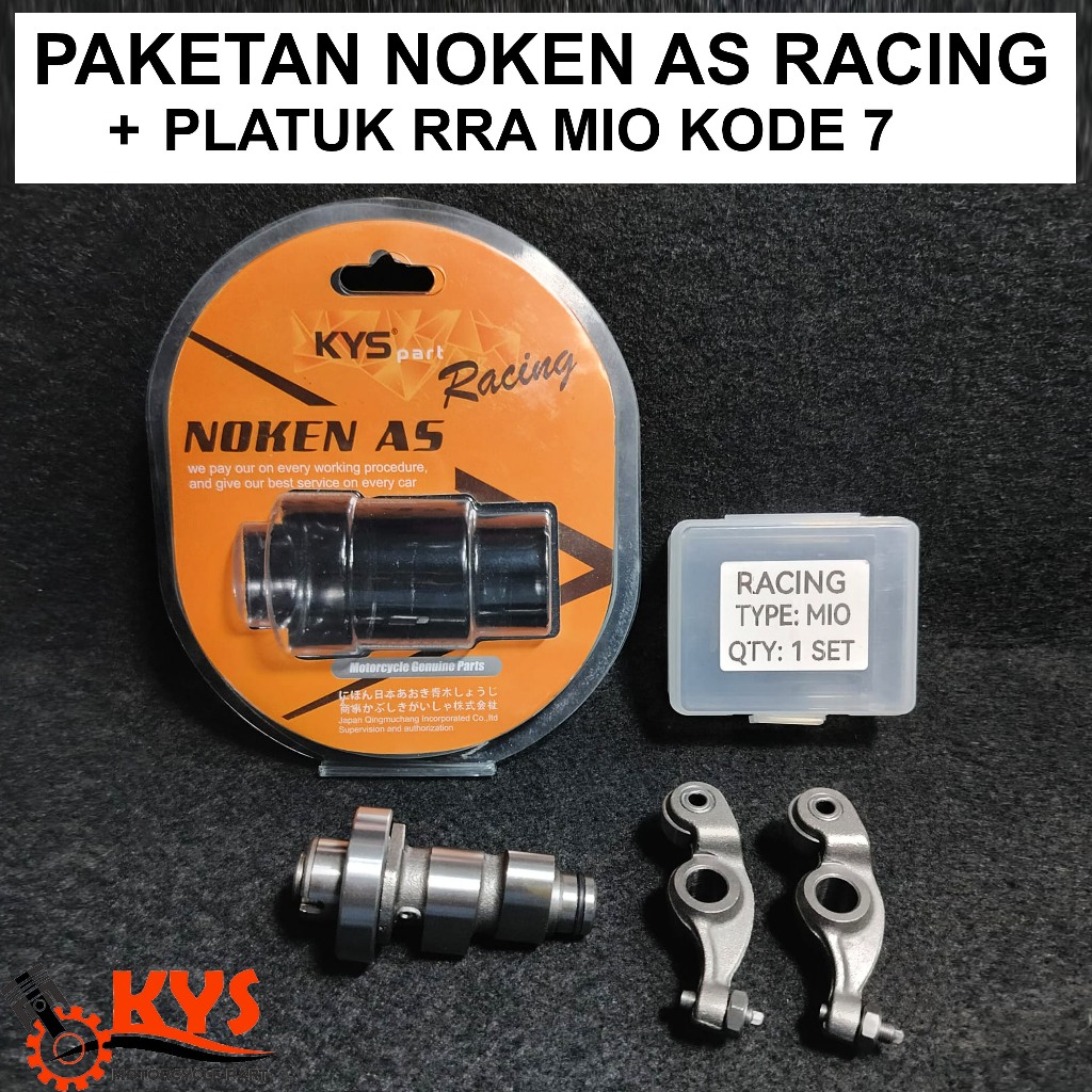 PAKET NOKEN AS SEMI RACING MIO + PELATUK PLATUK KLEP RRA MIO SPORTY MIO NEW SMILE KODE 7