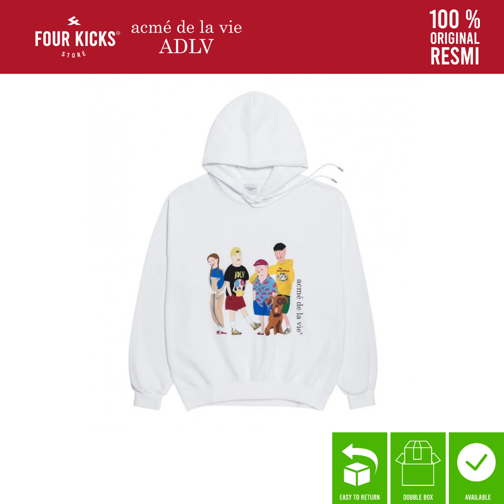 ADLV Hoodie Friends White - 100% ORIGINAL RESMI