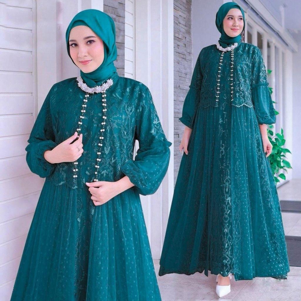 GAMIS MAXI EFIKA ( M L XL XXL 3XL JUMBO ) NEW GAMIS PESTA SERAGAM ACARA BAJU BRIDESMAID GAMIS CANTIK