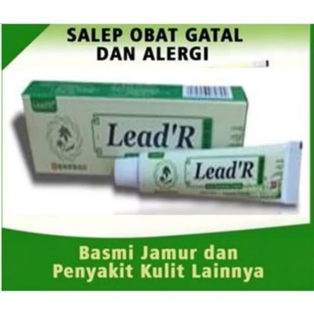 FORMULA BARU 5 X LEBIH AMPUH  Salep Gatel Sakit Kulit Eksim Original Lead'R Anti Bacterial