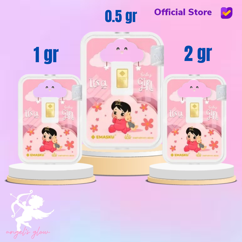 Logam Mulia Emasku Baby Girl Series - 0.5 - 2 Gram