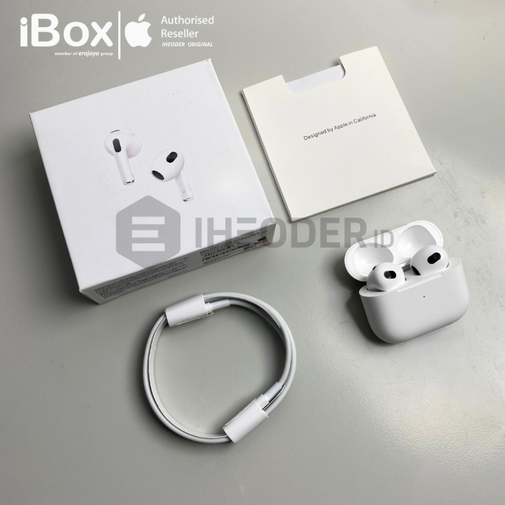 Apple AirPods Gen 3 with Wireless Charging Case - Garansi Resmi iBox