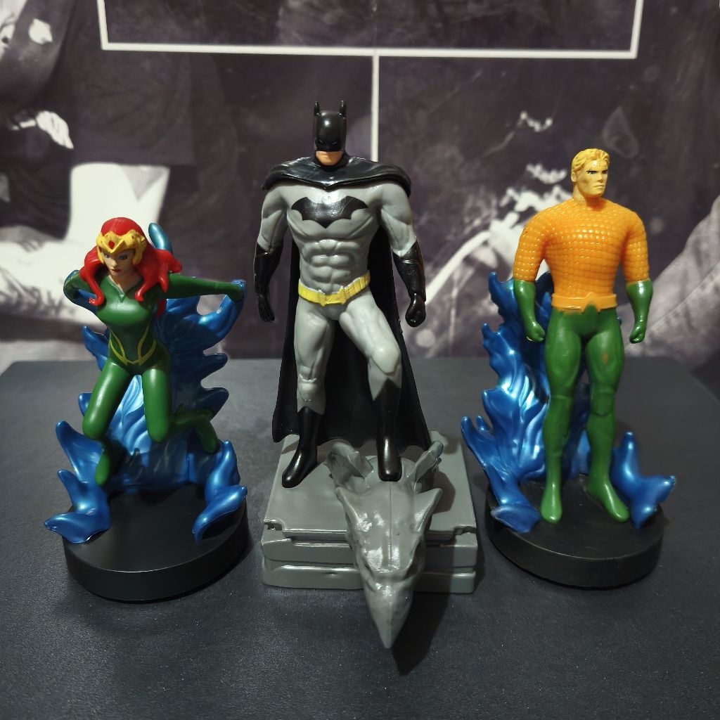 Mainan Chaki Meal KFC Justice League Mera Aquaman Batman Set Original