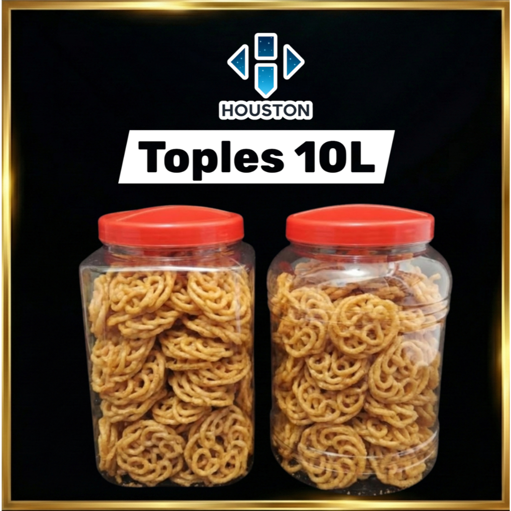 Toples Plastik 10 Liter Jumbo Cupang Kerupuk Kotak Bulat Tebal