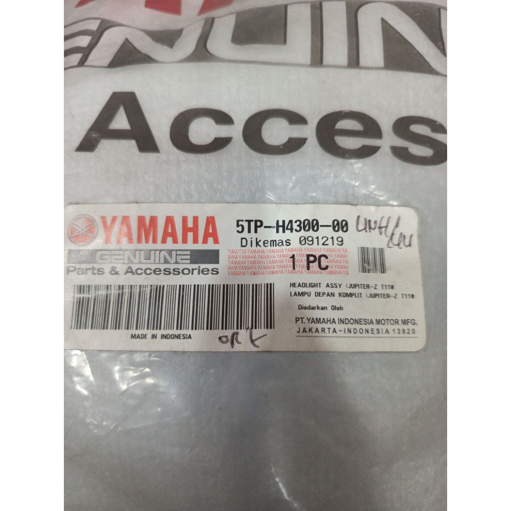 reflektor / lampu depan JUPITER Z YAMAHA 5TP-H4300-00