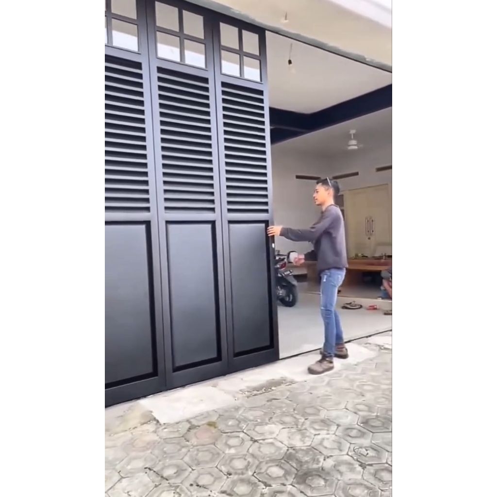 pintu garasi pintu henderson blacksteel mate