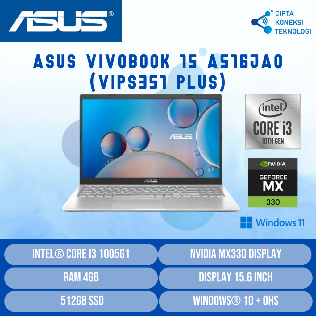 Laptop ASUS VIVOBOOK 15 A516JAO (VIPS351 PLUS)