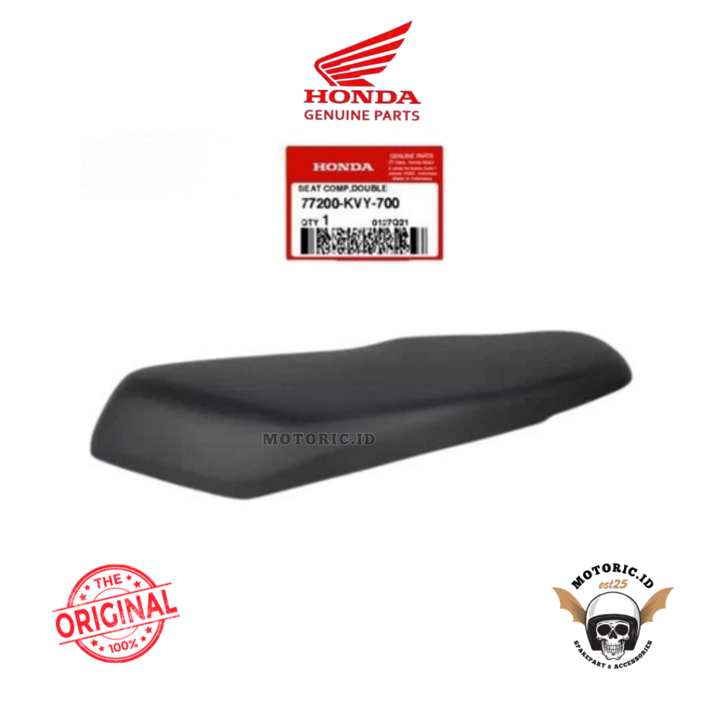 Motoric.id - Seat Comp Double Jok Sadel Beat Karburator Beat Lama Original AHM Honda 77200-KVY-700