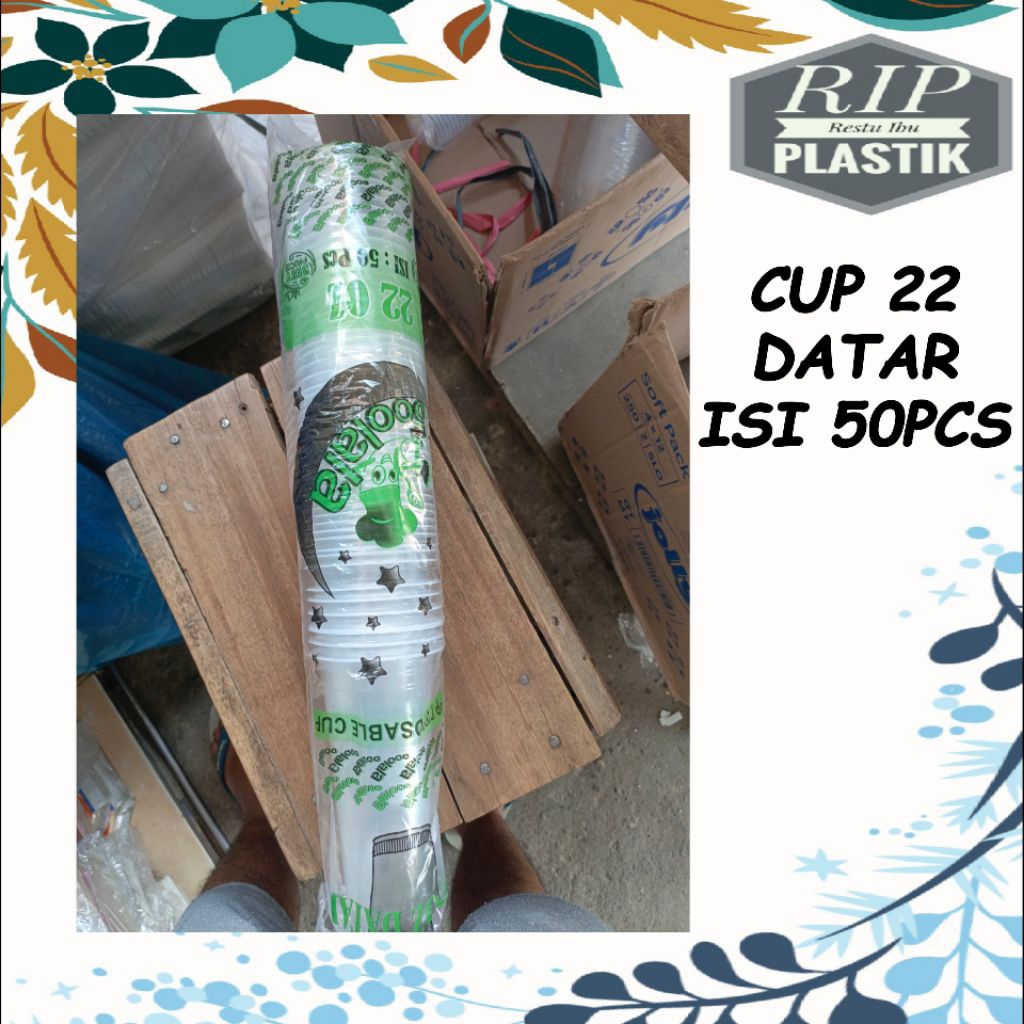 cup datar slim ukuran 22oz olala/gelas datar 22oz/gelas es teh 22 oz/cup 22 oz slim