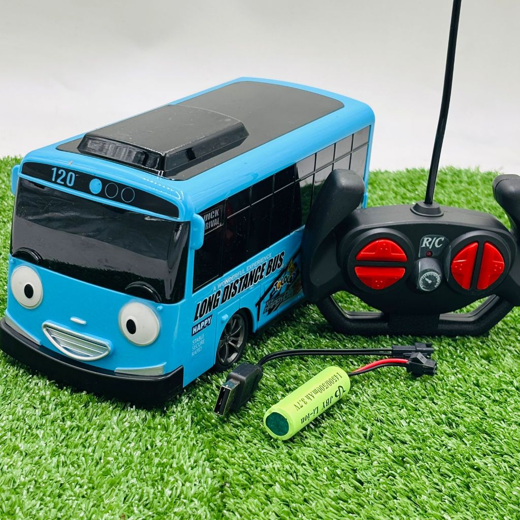 Mainan Bus Besar Tayo Remote Control Baterai Cas
