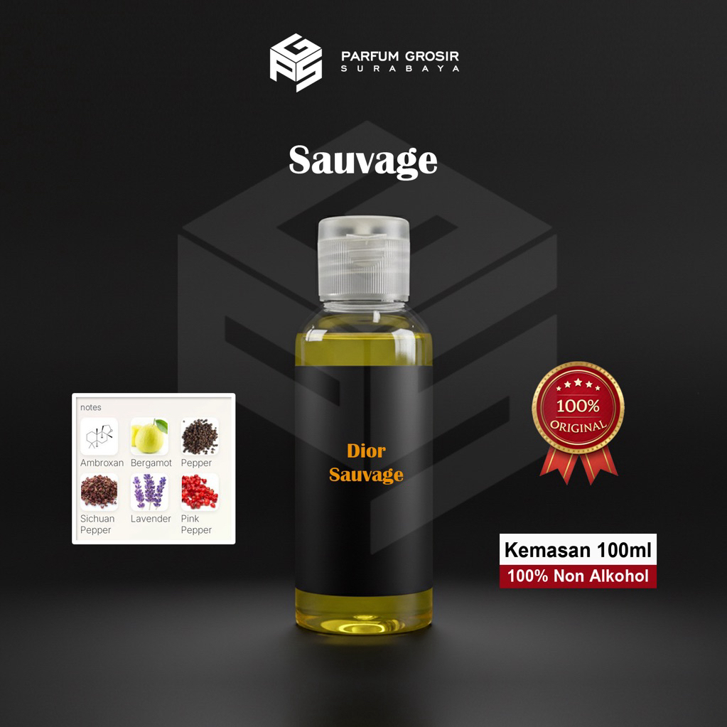 C-D SAUVAGE-Bibit Parfum Murni Non Alkohol