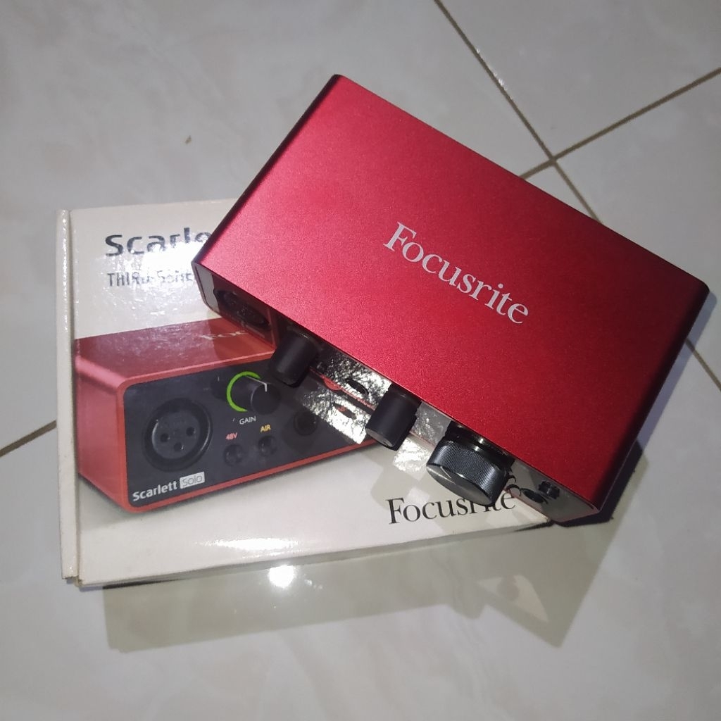 Soundcard Focusrite Scarlett Solo Gen 3 Third Generation Second