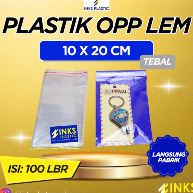 PLASTIK OPP LEM SEAL 10x20 TEBAL