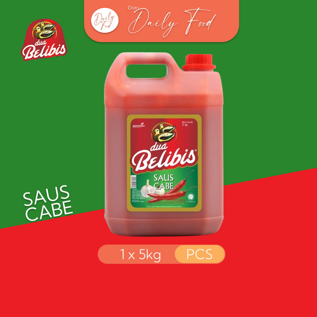 Dua Belibis - Saus Cabe REGULER (Jerigen) 5kg | Saos Cabe Belibis | Saus Cabai Dua Belibis